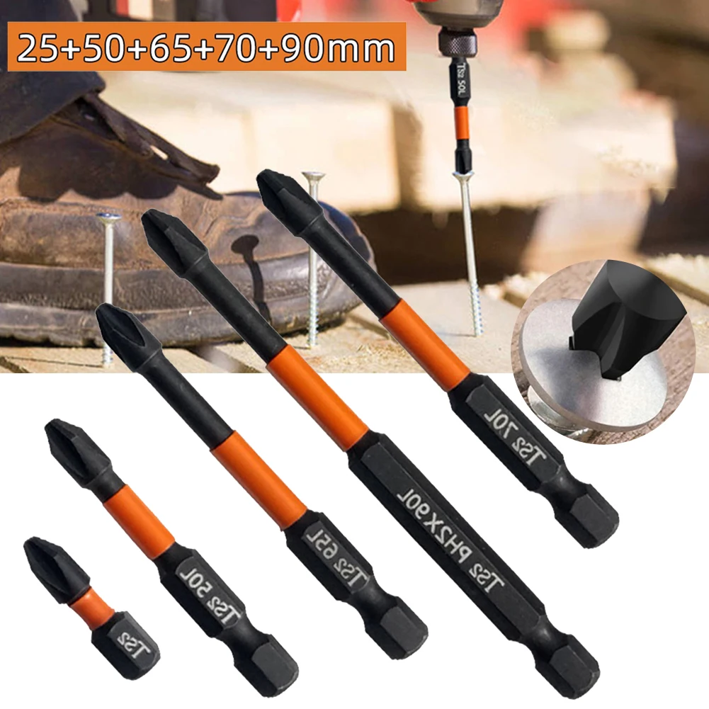 1/4Inch PH2 Magnetic Batch Head Impact Strong Cross High Hardness 25/50/65/70/90mm Anti Non-slip WaterProof PH2 Screwdriver Set
1/4Inch PH2 Magnetic Batch Head Impact Strong Cross High Hardness 25/50/65/70/90mm Anti Non-slip WaterProof PH2 Screwdriver Set
