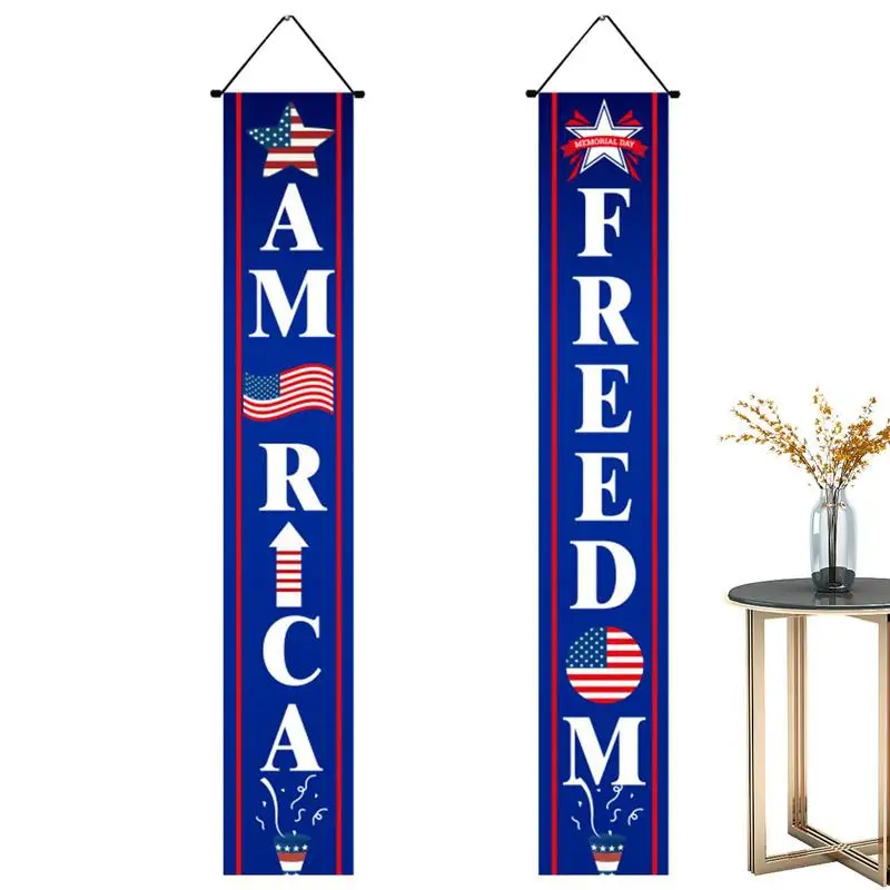 4th Of July Decorations Outdoor Stars And Stripes Front Door Sign For Independence Day 30x180cm/12x71inch Red White And Blue 
4th Of July Decorations Outdoor Stars And Stripes Front Door Sign For Independence Day 30x180cm/12x71inch Red White And Blue