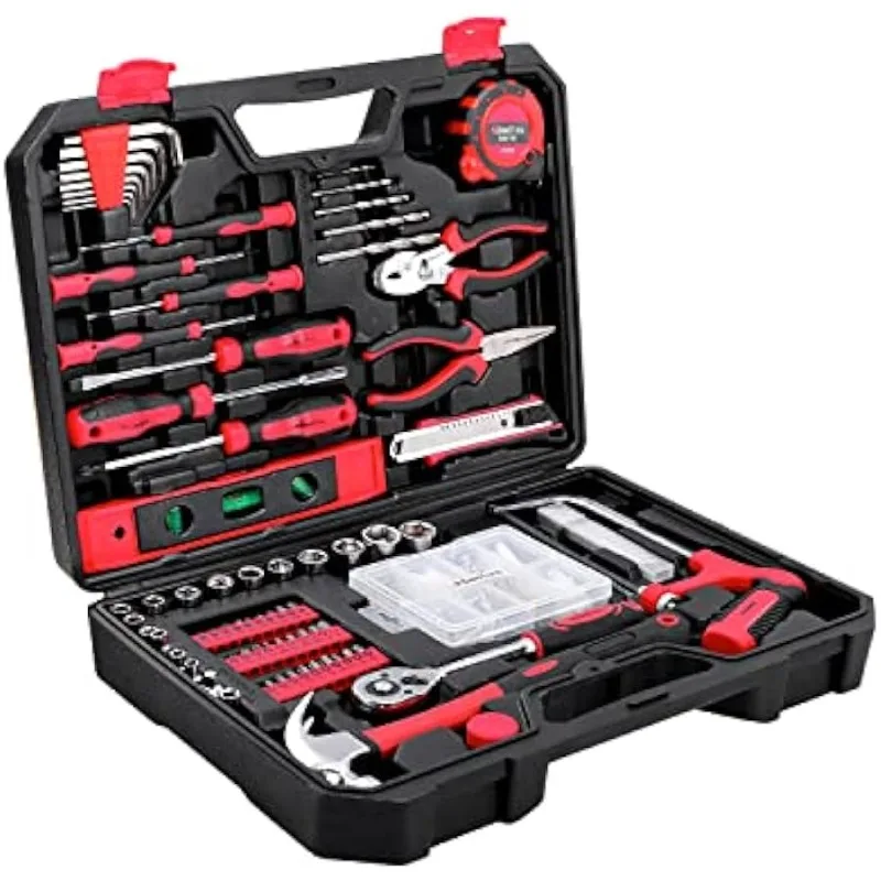 KingTool Home Repair Tool Kit - 226 Piece General Home/Auto Repair Tool Set General Mechanic Tool Set General Household Tool Kit
KingTool Home Repair Tool Kit - 226 Piece General Home/Auto Repair Tool Set General Mechanic Tool Set General Household Tool Kit