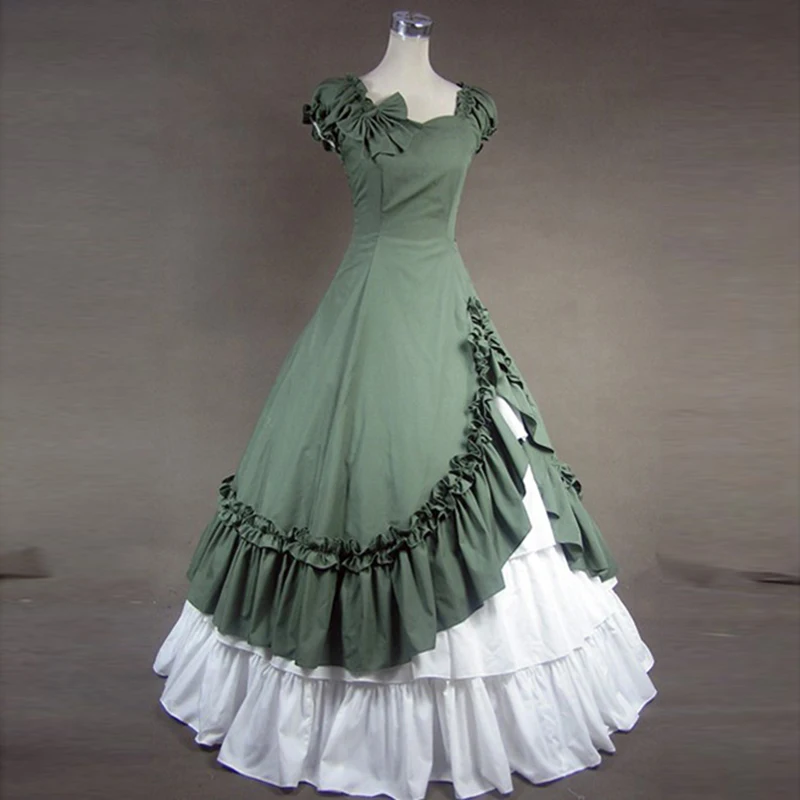 Green Sweetheart Cotton Victorian Dress Southern Belle Victorian Princess Period Old West Dress Theater Costume
Green Sweetheart Cotton Victorian Dress Southern Belle Victorian Princess Period Old West Dress Theater Costume