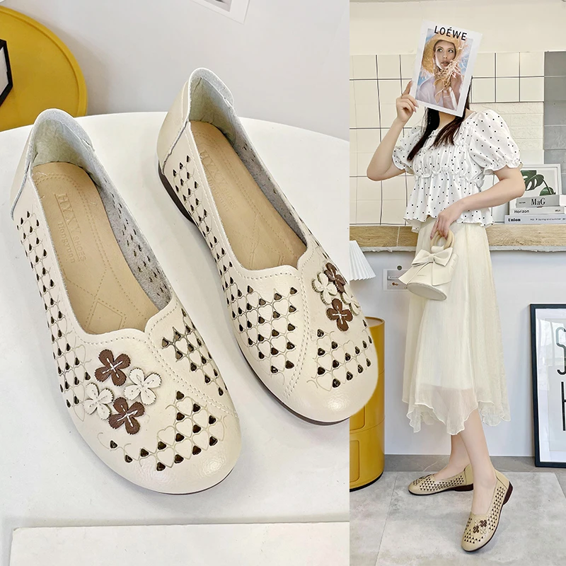 2023 Summer Genuine Leather Loafers for Women Real Cow Leather Shoes Soft Sole Casual Shoes Breathable Daily Slip on Flats
2023 Summer Genuine Leather Loafers for Women Real Cow Leather Shoes Soft Sole Casual Shoes Breathable Daily Slip on Flats