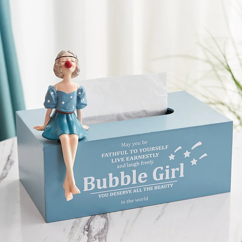Tissue Holder Bubble Girl Tissue Boxs Home Decor Accessories Living Room Decoration Napkin Holder Wood Wipes Case Box Storage
Tissue Holder Bubble Girl Tissue Boxs Home Decor Accessories Living Room Decoration Napkin Holder Wood Wipes Case Box Storage