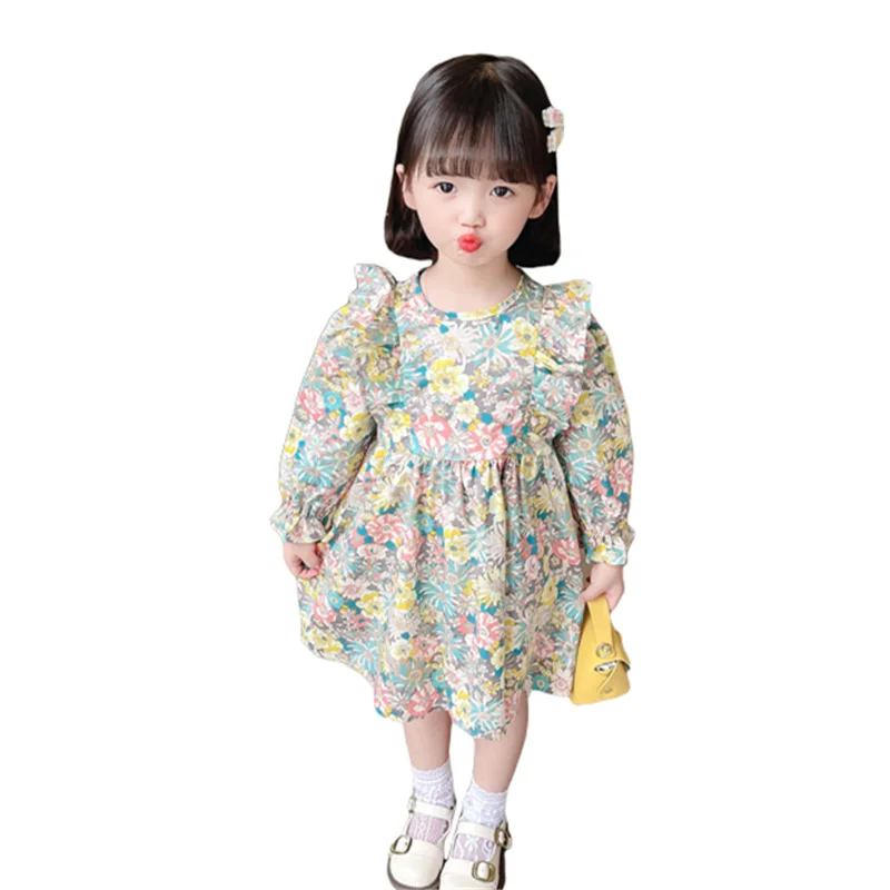 2022 New Elegant Baby Girl Long Sleeve Flower Print Dresses Princess Kids Floral Cotton Dress For Toddler Age 2 3 4 5 6 7 Years
2022 New Elegant Baby Girl Long Sleeve Flower Print Dresses Princess Kids Floral Cotton Dress For Toddler Age 2 3 4 5 6 7 Years