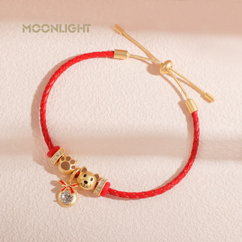 MOONLIGHT 2022 Lucky Red Rope Bracelets For Women Braided Leather Bracelet Bear Cat Paw Cute Bow Bracelet Birthday Party Gifts
MOONLIGHT 2022 Lucky Red Rope Bracelets For Women Braided Leather Bracelet Bear Cat Paw Cute Bow Bracelet Birthday Party Gifts