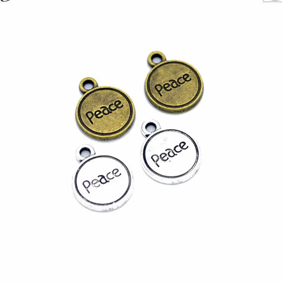 17*13mm 10pcs Antique Bronze Plated Peace Handmade Charms Pendant:DIY for bracelet necklace F0637
17*13mm 10pcs Antique Bronze Plated Peace Handmade Charms Pendant:DIY for bracelet necklace F0637