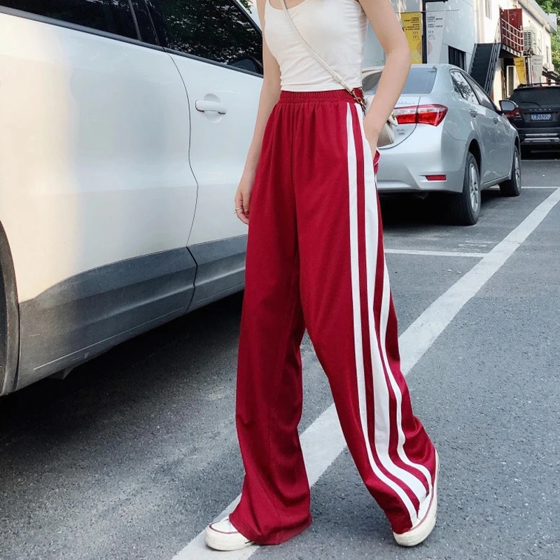 Women Side Stripe Casual Plus Size Loose Pants 2021 Wide Leg Pants Fashion High Waist Ankle Length Trousers Female Bottoms Pop
Women Side Stripe Casual Plus Size Loose Pants 2021 Wide Leg Pants Fashion High Waist Ankle Length Trousers Female Bottoms Pop