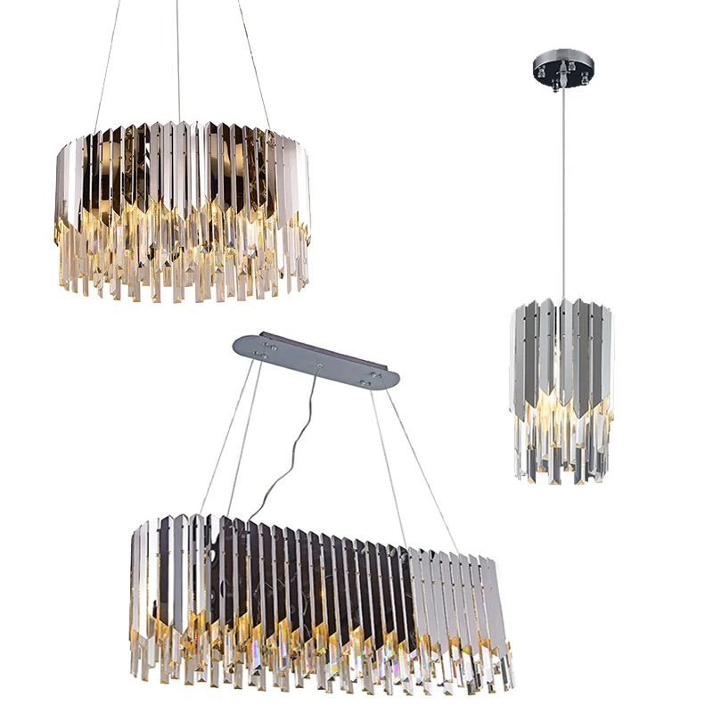 Luxury Chrome Pendant Lights Lustres Modern Remote Control Dimmable LED Hanging Lamps for Ceiling Home Decor for Dining Room
Luxury Chrome Pendant Lights Lustres Modern Remote Control Dimmable LED Hanging Lamps for Ceiling Home Decor for Dining Room
