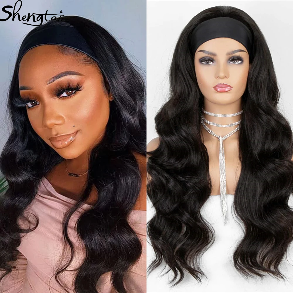 Women's Headband Wig Body Wave Wigs Cheaper Natural Black Blonde Wigs with Headband Synthetic Highlight Wigs for Black Women
Women's Headband Wig Body Wave Wigs Cheaper Natural Black Blonde Wigs with Headband Synthetic Highlight Wigs for Black Women