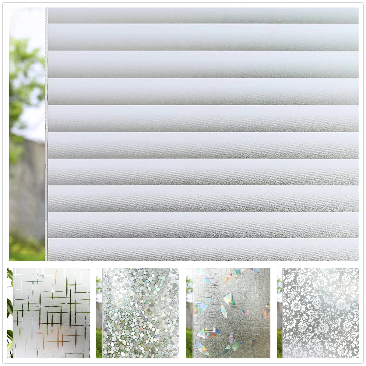 Removable Non Adhesive Window Film Frosted Static Cling Privacy Decoration for UV Blocking Heat Control Rainbow Glass Stickers
Removable Non Adhesive Window Film Frosted Static Cling Privacy Decoration for UV Blocking Heat Control Rainbow Glass Stickers