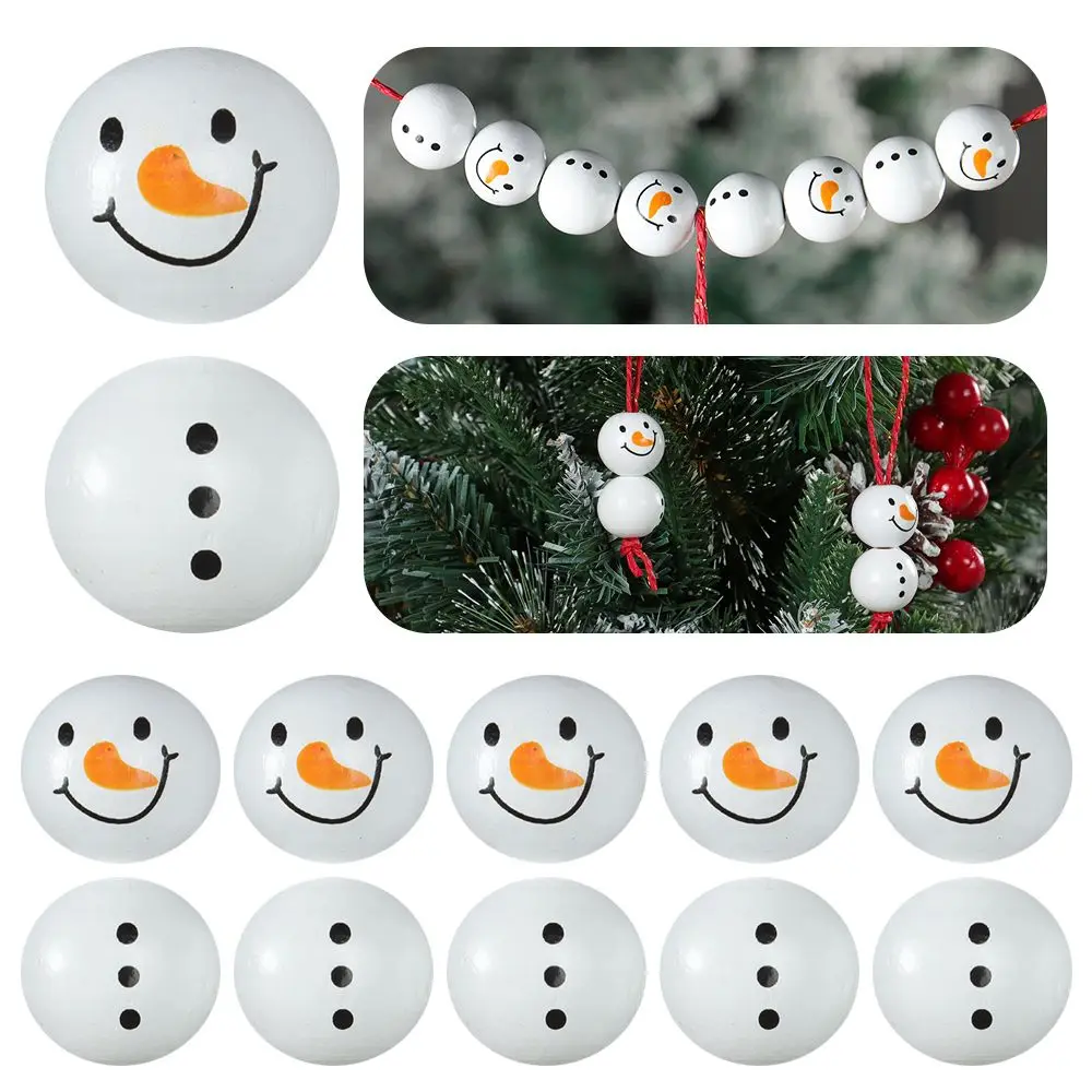 10Pcs Round Decor Garland DIY Christmas Wooden Bead Snowman Wooden Bead Craft Winter
10Pcs Round Decor Garland DIY Christmas Wooden Bead Snowman Wooden Bead Craft Winter