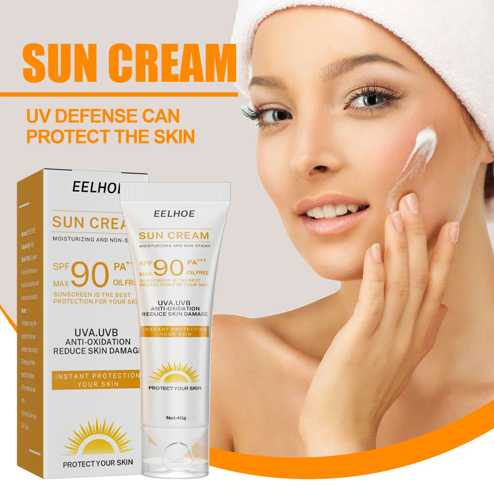 

Солнцезащитный крем для лица и тела, отбеливающий солнцезащитный крем для ухода за кожей, антивозрастной, увлажняющий крем для лица с контролем жирности, SPF 90