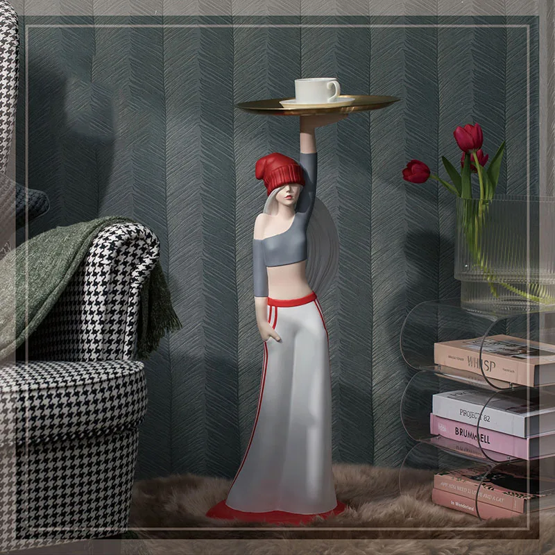 Lovely Girl Large Floor Statue Decoration Resin Nordic Home Interior Tray Decor Livingroom Ornament Statues Sculpture Craft Gift
Lovely Girl Large Floor Statue Decoration Resin Nordic Home Interior Tray Decor Livingroom Ornament Statues Sculpture Craft Gift