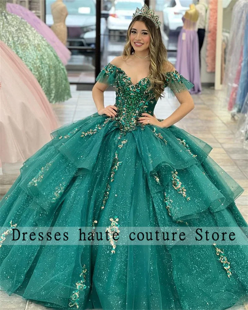 New Arrivals Green Lace Ball Gown Quinceanera Dresses 2023 Luxury Beaded Crystal Ruffles Sweet 16 Dress Vestidos De 15 Años
New Arrivals Green Lace Ball Gown Quinceanera Dresses 2023 Luxury Beaded Crystal Ruffles Sweet 16 Dress Vestidos De 15 Años