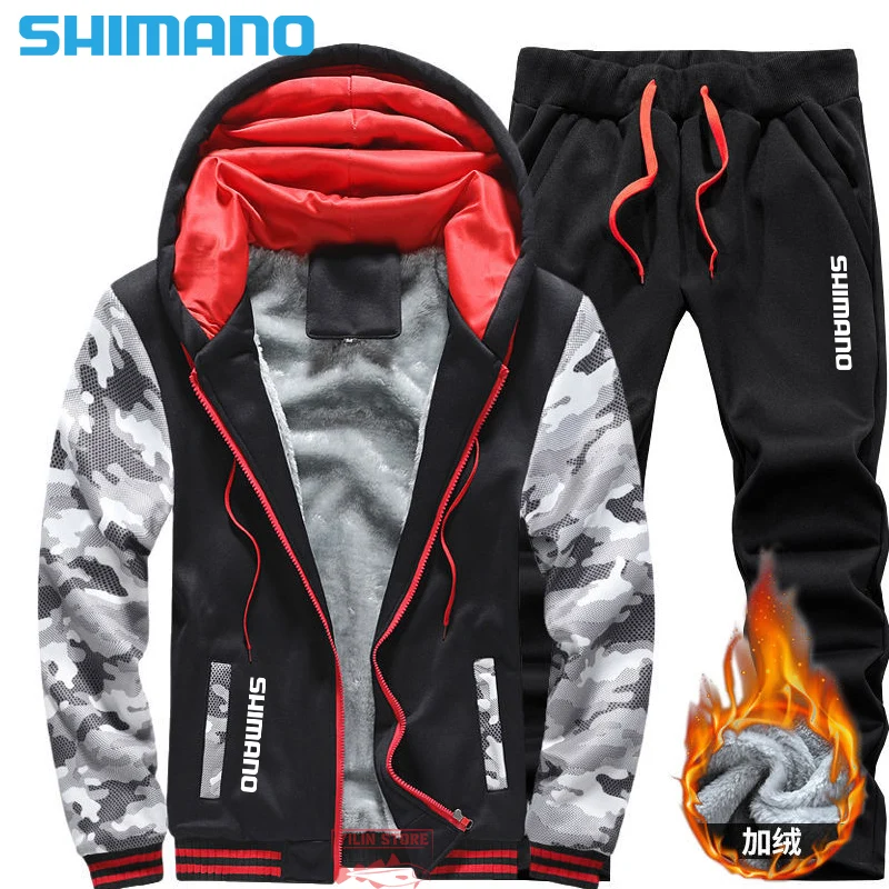 Новый рыболовный костюм SHIMANO, зимняя мужская спортивная одежда, повседневные флисовые толстовки с капюшоном, однотонный костюм для рыбалки,... 
Новый рыболовный костюм SHIMANO, зимняя мужская спортивная одежда, повседневные флисовые толстовки с капюшоном, однотонный костюм для рыбалки,...