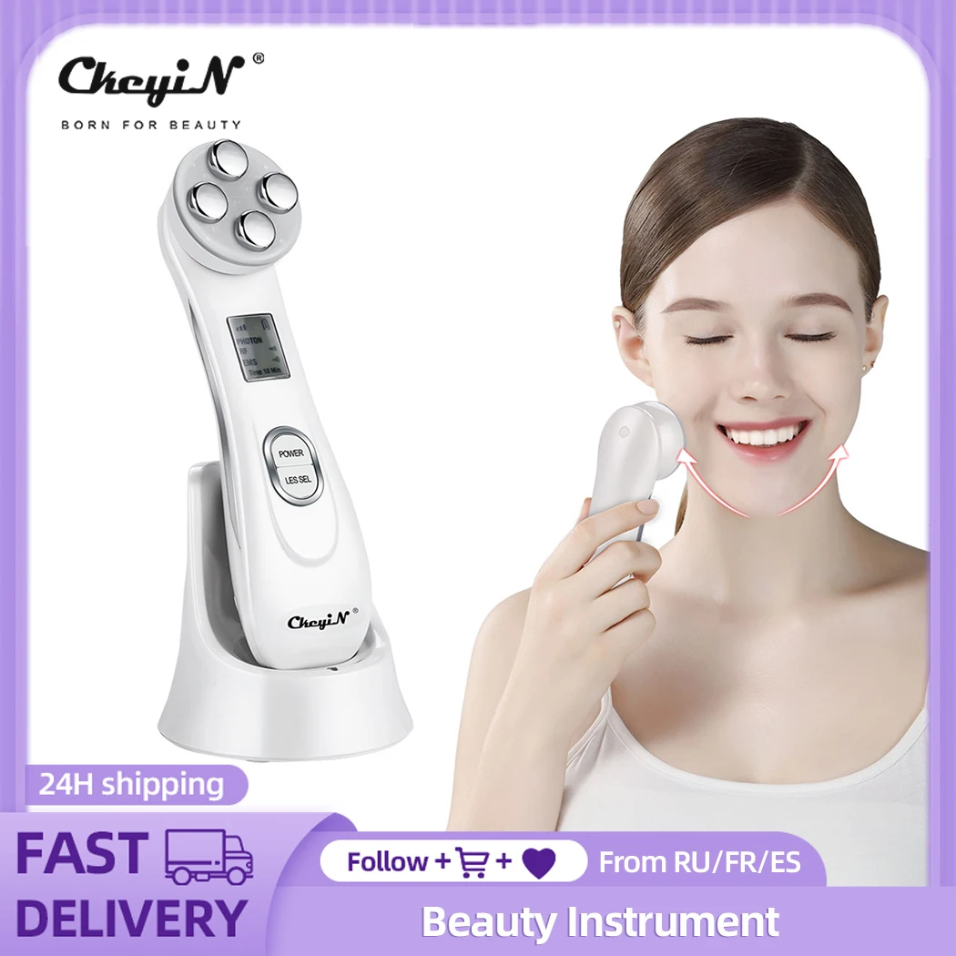 CkeyiN 6 In 1 Facial RF EMS Photon Skin Rejuvenation Machine Anti Age Facial Lifting Tightening Cleaning Device Beauty Massager
CkeyiN 6 In 1 Facial RF EMS Photon Skin Rejuvenation Machine Anti Age Facial Lifting Tightening Cleaning Device Beauty Massager