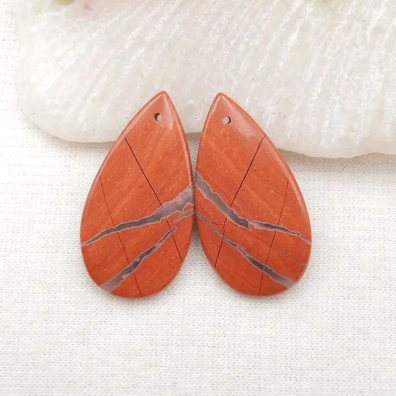 Natural Stone Red River Jasper Water Droplet Fashion Women Earring Beads 28x15x4mm 5g Semiprecious Stones Jewelry
Natural Stone Red River Jasper Water Droplet Fashion Women Earring Beads 28x15x4mm 5g Semiprecious Stones Jewelry