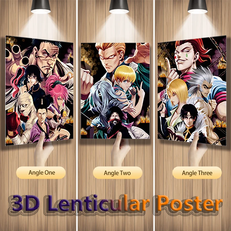 Hunter X Hunter Anime 3D Lenticular Wall Posters Flip Changing Pictures for Home Decoration Room Decor(Without Frame)
Hunter X Hunter Anime 3D Lenticular Wall Posters Flip Changing Pictures for Home Decoration Room Decor(Without Frame)