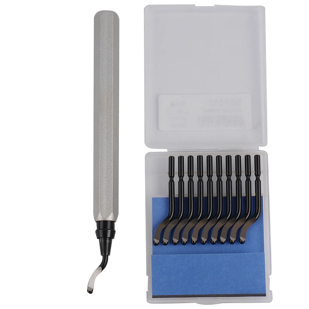 RB1000 Handle Burr Deburring Remover Cutting Tool With 10pcs Rotary Deburr Blade Metal Plastic Edges Copper Resin Art Work
RB1000 Handle Burr Deburring Remover Cutting Tool With 10pcs Rotary Deburr Blade Metal Plastic Edges Copper Resin Art Work
