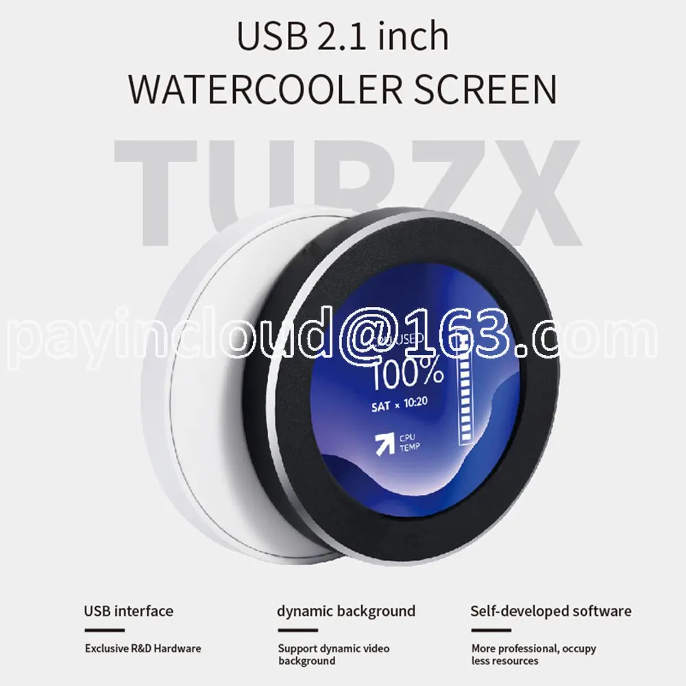 2,1 дюймовый компьютерный вторичный экран ЦП/ГПУ/ОЗУ/HDD круглый ПК Дисплей вторичный экран AIDA64 алюминиевый сплав для водяного охлаждения
2,1 дюймовый компьютерный вторичный экран ЦП/ГПУ/ОЗУ/HDD круглый ПК Дисплей вторичный экран AIDA64 алюминиевый сплав для водяного охлаждения