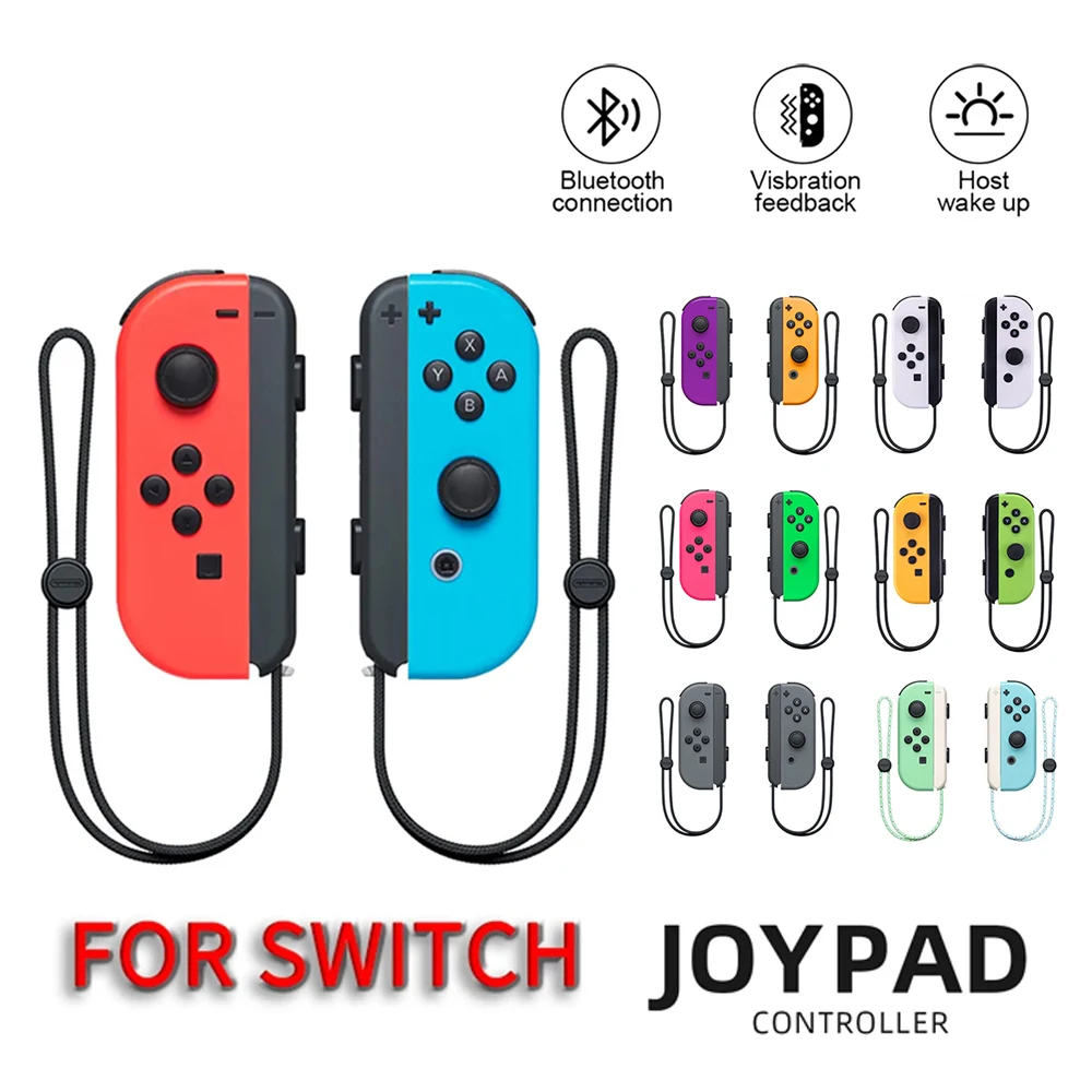 Беспроводной контроллер Joypad для игровой консоли Nintendo Switch, аксессуары, джойстик, геймпад с рукояткой, управление L/R, двойная вибрация 
Беспроводной контроллер Joypad для игровой консоли Nintendo Switch, аксессуары, джойстик, геймпад с рукояткой, управление L/R, двойная вибрация