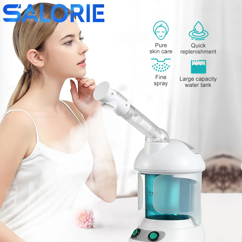 Air Mist Steamer Salon Heated Humidifier Electronic Facial Water Nano Mister Vaporizers Cleaner Skin Cleansing Sprayer with Box
Air Mist Steamer Salon Heated Humidifier Electronic Facial Water Nano Mister Vaporizers Cleaner Skin Cleansing Sprayer with Box