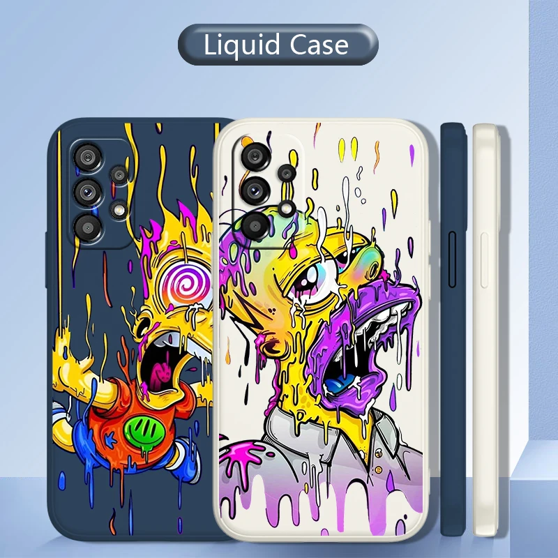 The Simpsons color Case For Samsung Galaxy A73 A72 A53 A33 A52 A32 A22 A71 A51 A21S 4G 5G Liquid Rope Phone Cover Coque Core
The Simpsons color Case For Samsung Galaxy A73 A72 A53 A33 A52 A32 A22 A71 A51 A21S 4G 5G Liquid Rope Phone Cover Coque Core