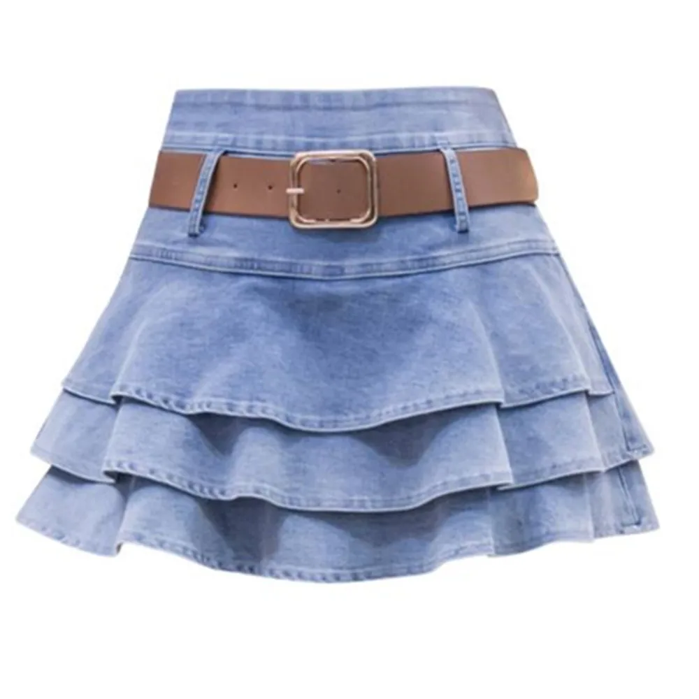 Women's Solid Ruffle Pleated Denim Skirt 2022 High Waist Denim Jeans Mini Shorts Skirts
Women's Solid Ruffle Pleated Denim Skirt 2022 High Waist Denim Jeans Mini Shorts Skirts