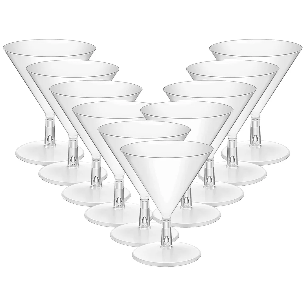 10 Pcs Disposable Wineglass Martini Tumbler Clear Plastic Cups Whiskey Glass Cocktail Cup Drinking Abs Glasses
10 Pcs Disposable Wineglass Martini Tumbler Clear Plastic Cups Whiskey Glass Cocktail Cup Drinking Abs Glasses