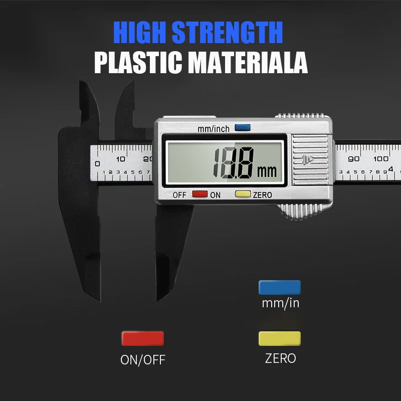 6 Inch 150mm Electronic Digital Vernier Caliper Accuracy 0.1 Mm Micrometer Digital Display Ruler Measuring Tool For Woodworking
6 Inch 150mm Electronic Digital Vernier Caliper Accuracy 0.1 Mm Micrometer Digital Display Ruler Measuring Tool For Woodworking