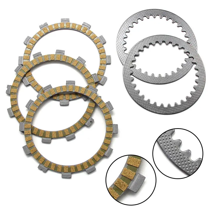 Clutch Friction Plate Discs for Suzuki ZR50 ZR50S 1992 1999 GS50 K5 2005 GT50 KB/KEN 1977-1980 OR50 ET 1980 TS50X 1984-1994
Clutch Friction Plate Discs for Suzuki ZR50 ZR50S 1992 1999 GS50 K5 2005 GT50 KB/KEN 1977-1980 OR50 ET 1980 TS50X 1984-1994