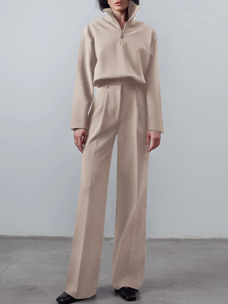 2PCS Women Matching Sets Outifits 2022 ZANZEA Fashion Urban Tracksuits Elegant Autumn Long Sleeve Blouse Work Wide Leg Pants
2PCS Women Matching Sets Outifits 2022 ZANZEA Fashion Urban Tracksuits Elegant Autumn Long Sleeve Blouse Work Wide Leg Pants