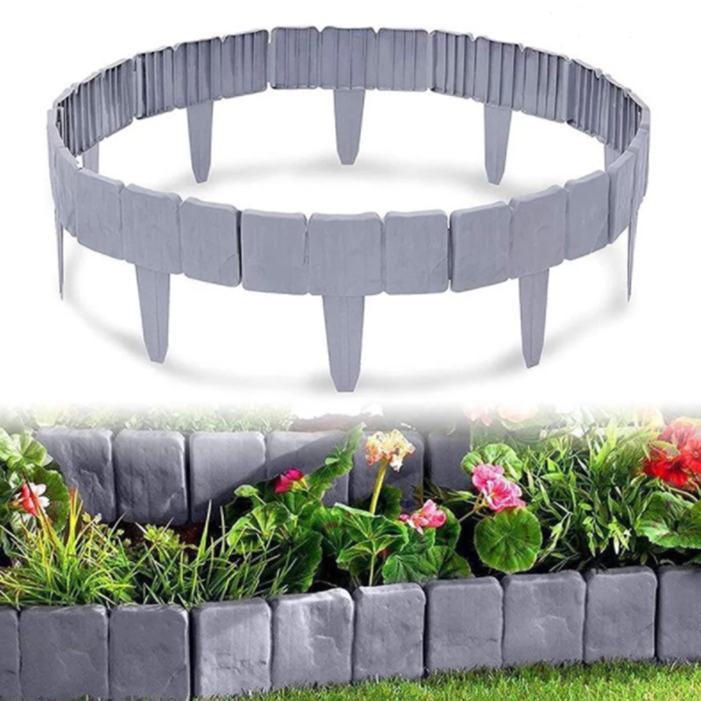 5/10PCS Plastic Landscape Gray Garden Border Edging Plastic Fence Path Lawn Yard Flower Bed Outdoor Grounding Fence
5/10PCS Plastic Landscape Gray Garden Border Edging Plastic Fence Path Lawn Yard Flower Bed Outdoor Grounding Fence