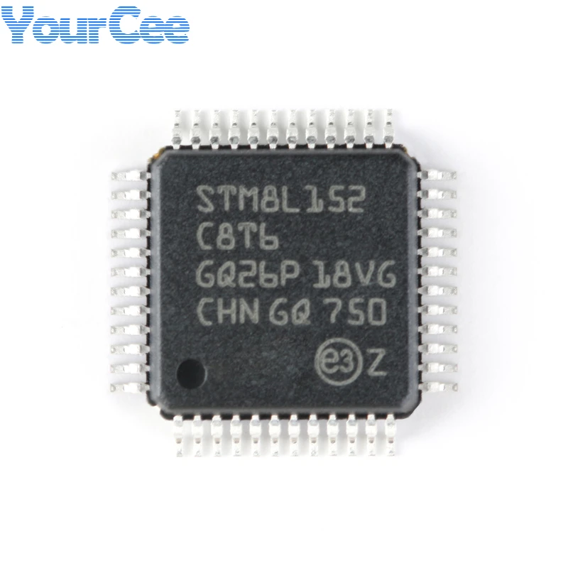 

Флэш-память STM8L152C8T6, 16 МГц 64 Кб, 8-битный микроконтроллер, MCU ОЗУ 4 КБ EEPROM 2 КБ LQFP48 IC