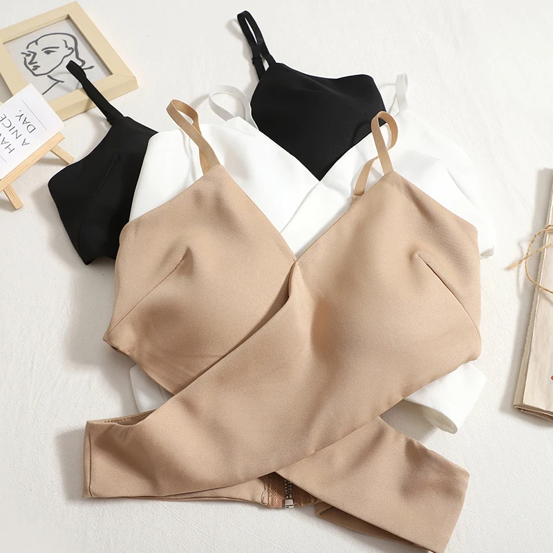 Hikigawa Chic Fashion Women Tops Sexy Cross Design Camisole Early Autumn Versatile Solid Sweet Y2k Cropped Tank Top Mujer
Hikigawa Chic Fashion Women Tops Sexy Cross Design Camisole Early Autumn Versatile Solid Sweet Y2k Cropped Tank Top Mujer
