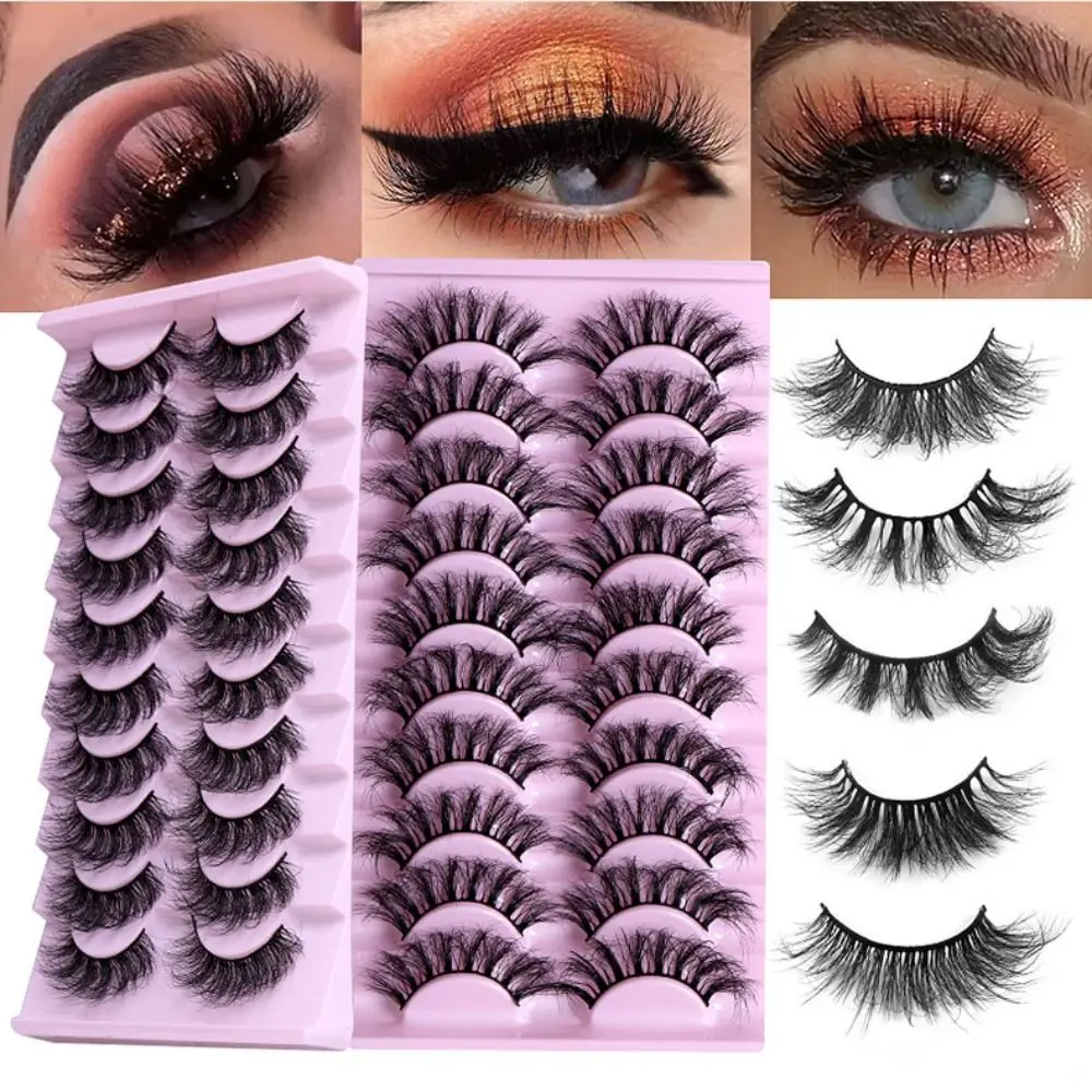 10Pairs/box D Curl Volume Fiber Handmade Thick Long Eye Lashes Fuffy Lashes Eye Extension False Eyelashes
10Pairs/box D Curl Volume Fiber Handmade Thick Long Eye Lashes Fuffy Lashes Eye Extension False Eyelashes