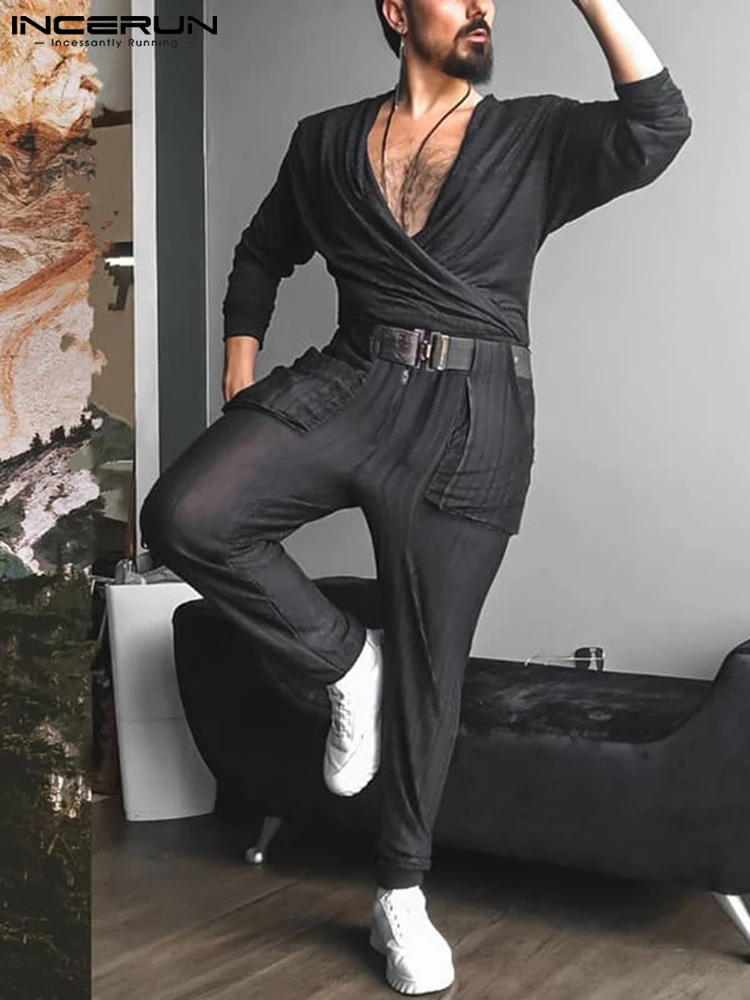 Handsome Well Fitting Men Simple All-match Rompers INCERUN 2022 Male Loose Solid Fashionable Striped Long Sleeve Jumpsuits S-5XL
Handsome Well Fitting Men Simple All-match Rompers INCERUN 2022 Male Loose Solid Fashionable Striped Long Sleeve Jumpsuits S-5XL