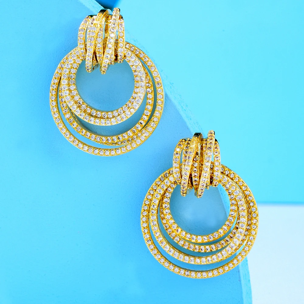 Missvikki Luxury Twist Circles Fashion Earrings Colorful Full Mirco Black Cubic Zirconia European Wedding Fashion Jewelry
Missvikki Luxury Twist Circles Fashion Earrings Colorful Full Mirco Black Cubic Zirconia European Wedding Fashion Jewelry