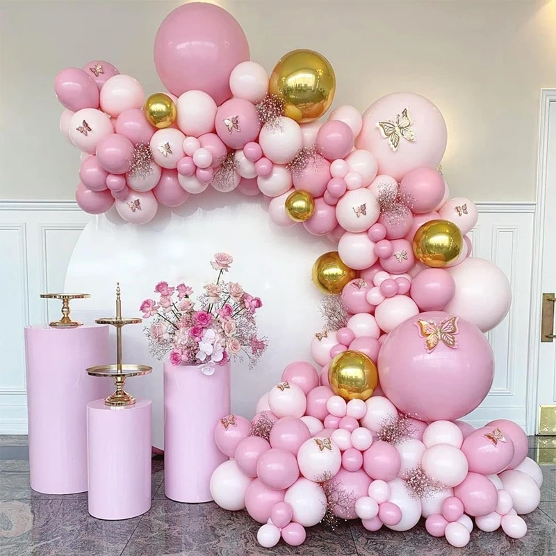 107pcs Macaron Pink Butterfly Balloon Garland Arch Kit Birthday Balloons Decoration Party Wedding Balloons For Kids Baby Shower
107pcs Macaron Pink Butterfly Balloon Garland Arch Kit Birthday Balloons Decoration Party Wedding Balloons For Kids Baby Shower