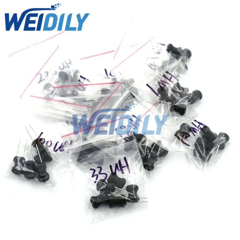 50PCS 8*10mm Inductance Power Inductor Kit 10UH 22UH 33UH 47UH 68UH 100UH 150UH 220UH 1MH 10MH 10Values*5pieces
50PCS 8*10mm Inductance Power Inductor Kit 10UH 22UH 33UH 47UH 68UH 100UH 150UH 220UH 1MH 10MH 10Values*5pieces