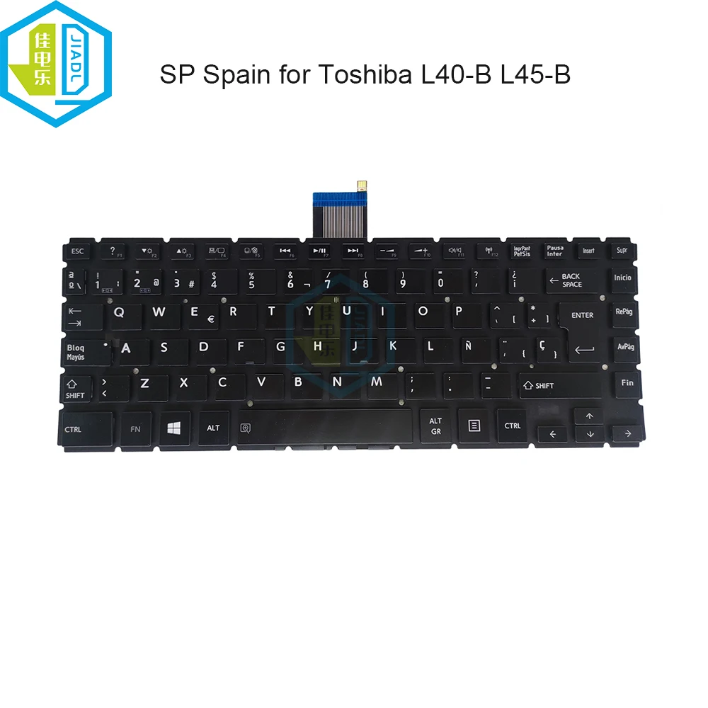 Spanish keyboard with Backlight for Toshiba Satellite L40-B L40D-B L40DT-B L40T-B L45-B L45D-B E45-B ES Spain backlit keyboards
Spanish keyboard with Backlight for Toshiba Satellite L40-B L40D-B L40DT-B L40T-B L45-B L45D-B E45-B ES Spain backlit keyboards
