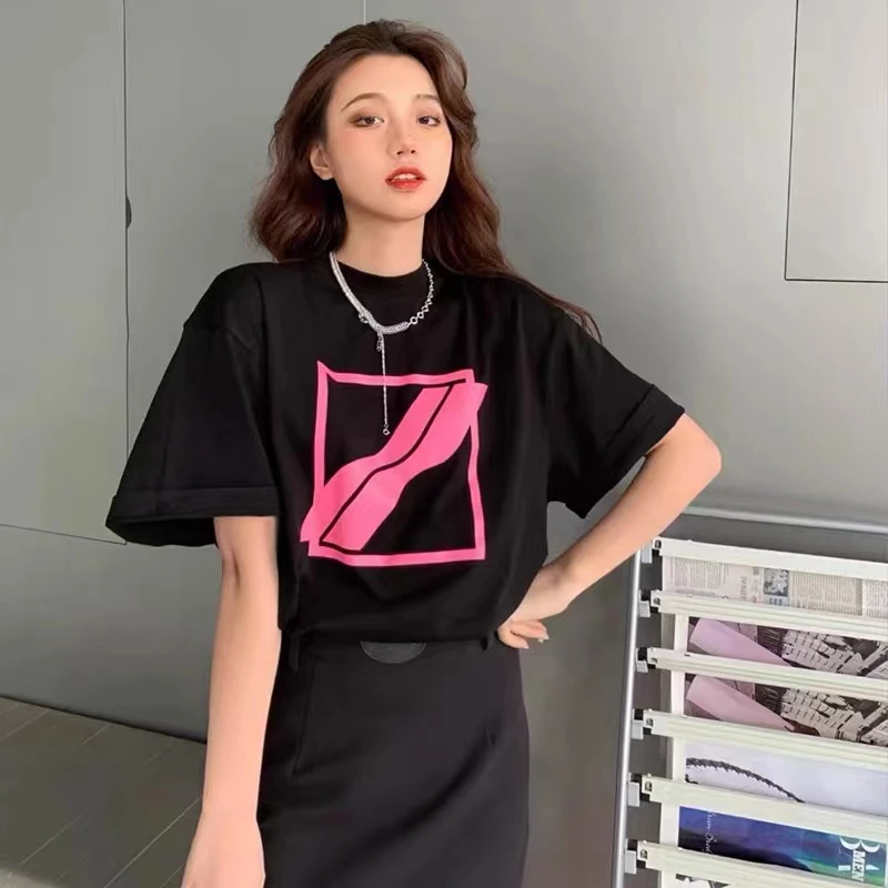 YUQI Summer Short Sleeve Fashion T-Shirts Women 100% Cotton Basic Casual Tops Female Cozy Loose Tees 2022 Harajuku Y2k Shirt
YUQI Summer Short Sleeve Fashion T-Shirts Women 100% Cotton Basic Casual Tops Female Cozy Loose Tees 2022 Harajuku Y2k Shirt
