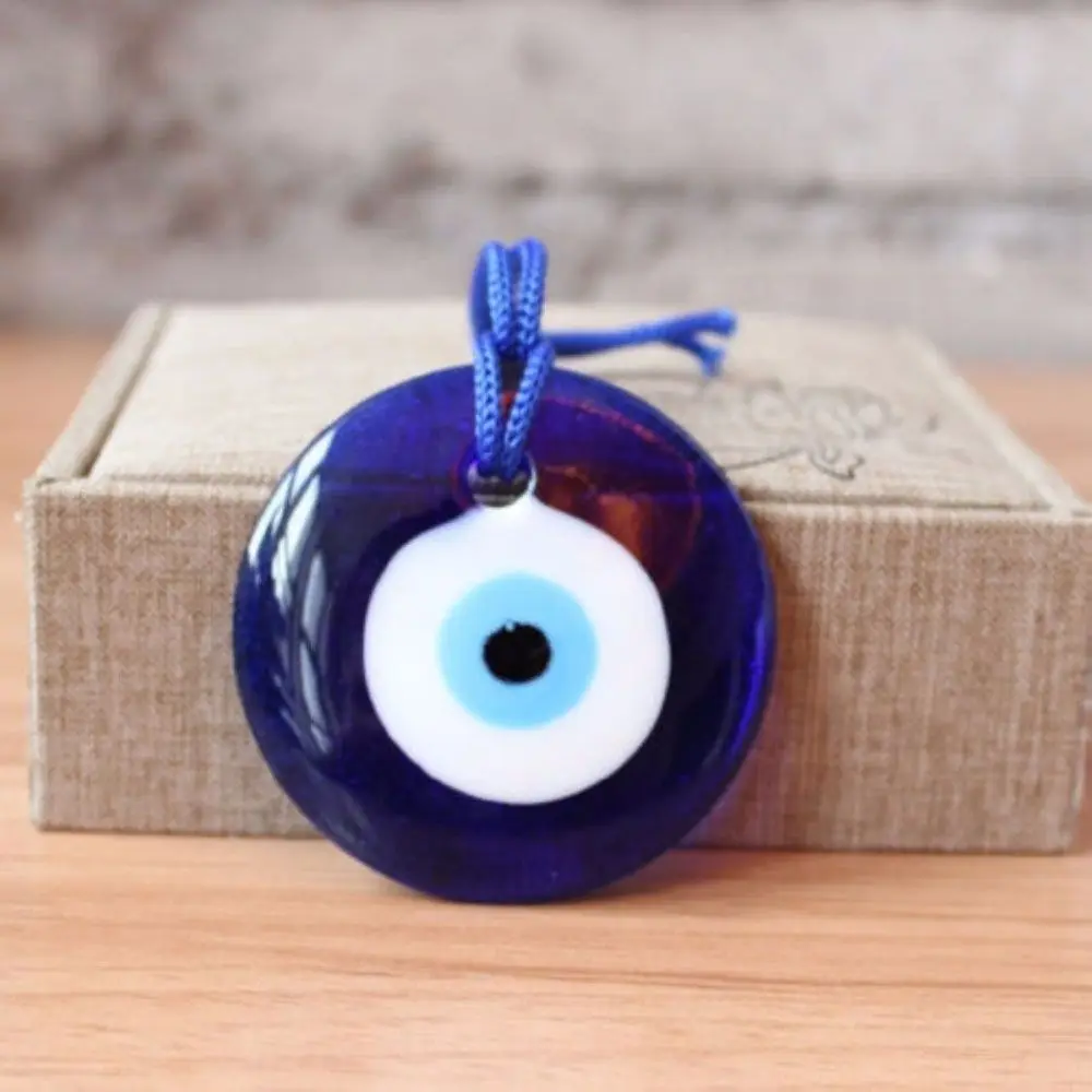 1PC Blue Lampwork Turkish Blue Eyes Evil Eye Charm Pendant Car Home Amulet Kabbalah High Borosilicate Creative Glass Jewelry Diy
1PC Blue Lampwork Turkish Blue Eyes Evil Eye Charm Pendant Car Home Amulet Kabbalah High Borosilicate Creative Glass Jewelry Diy