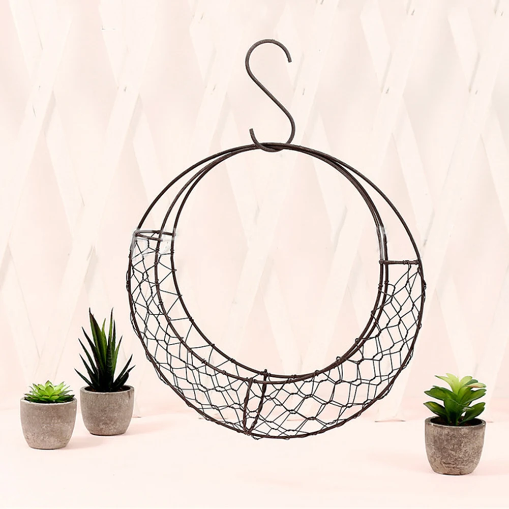 Wedding Hanging Basket Cafe Holder Party Festival Iron Wire Flower Home Moon Shape Wreath Frame Succulent Plant Decorative
Wedding Hanging Basket Cafe Holder Party Festival Iron Wire Flower Home Moon Shape Wreath Frame Succulent Plant Decorative