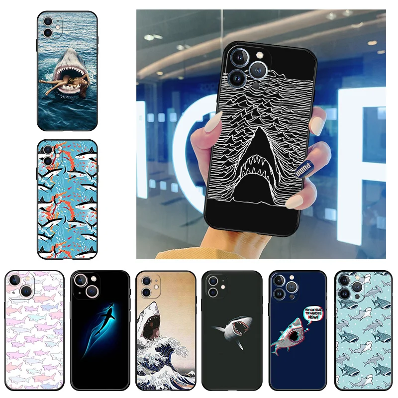 Phone Case for iphone 14 7 8 Plus 11 12 13 Pro XS Max 14Plus Mini XR SE X Ocean Shark Animal Soft Black Silicone Cover Fundas
Phone Case for iphone 14 7 8 Plus 11 12 13 Pro XS Max 14Plus Mini XR SE X Ocean Shark Animal Soft Black Silicone Cover Fundas