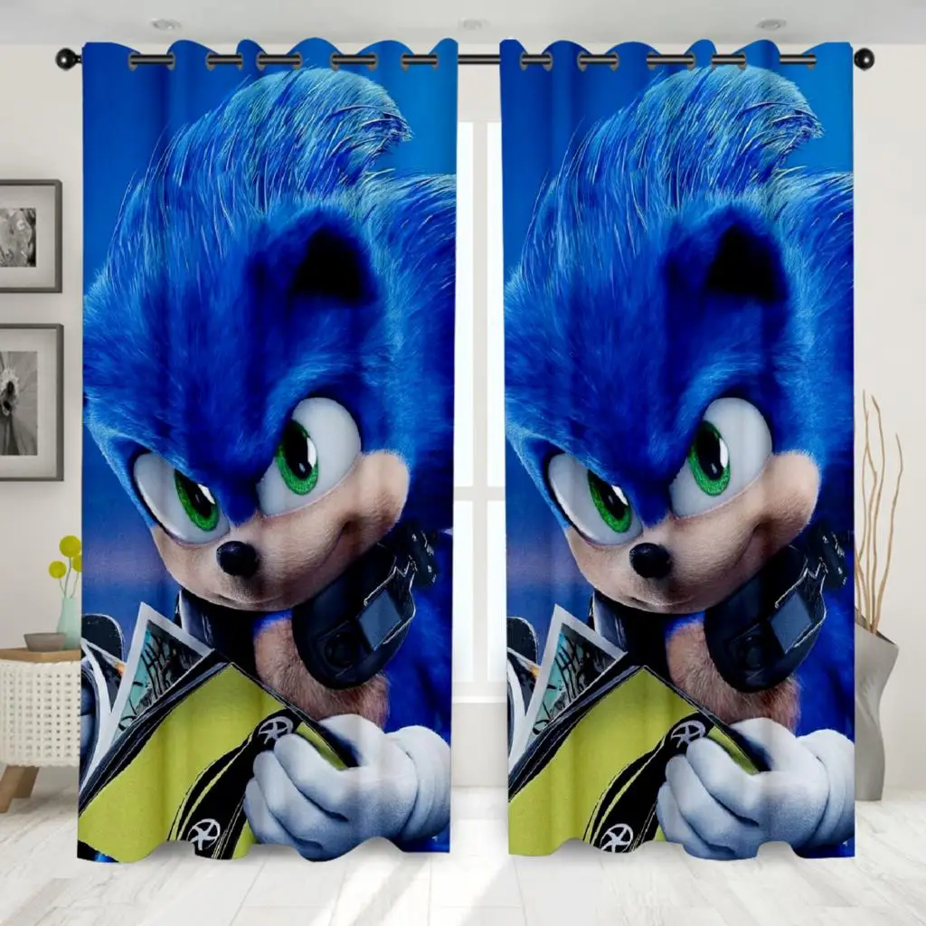 Sonic Cartoon TAKARA TOMY Panels/Set Window Curtains Game Anime Blockout Photo Curtain Print Fabric Window Gift A14
Sonic Cartoon TAKARA TOMY Panels/Set Window Curtains Game Anime Blockout Photo Curtain Print Fabric Window Gift A14