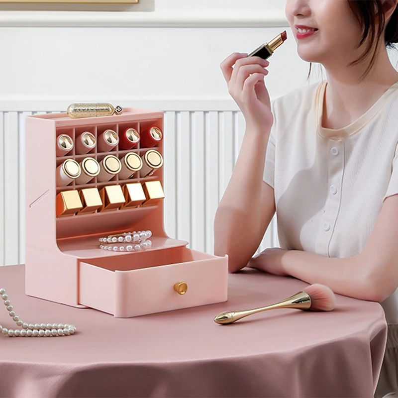 Three-Layer Desktop Cosmetic Organizer Bathroom Big Capacity Cosmetic Box Women Jewelry Lipstick Drawer Makeup Case
Three-Layer Desktop Cosmetic Organizer Bathroom Big Capacity Cosmetic Box Women Jewelry Lipstick Drawer Makeup Case