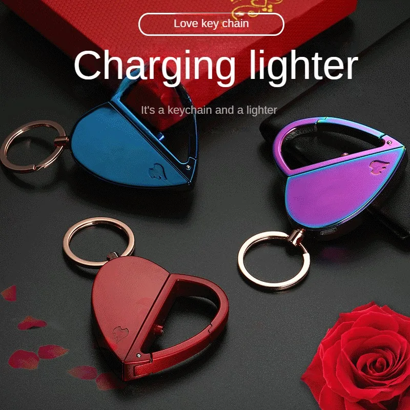 2023 New brave heart new keychain lighter USB charging cigarette lighter boyfriend gift windproof lighter Cool lighter
2023 New brave heart new keychain lighter USB charging cigarette lighter boyfriend gift windproof lighter Cool lighter