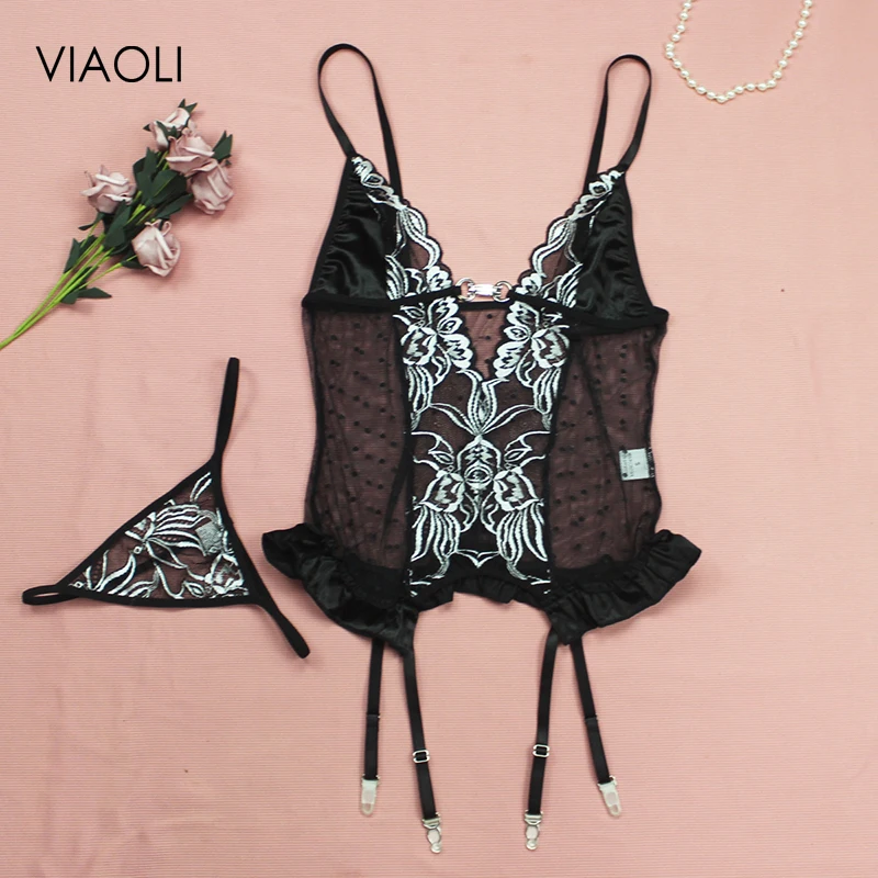 Woman Sexy Lingerie Lace Flower Corset Erotic Girl Bra Panty Set Fashion Mature Female Mujer Sexi Lingerie Hollow Sling Thong
Woman Sexy Lingerie Lace Flower Corset Erotic Girl Bra Panty Set Fashion Mature Female Mujer Sexi Lingerie Hollow Sling Thong