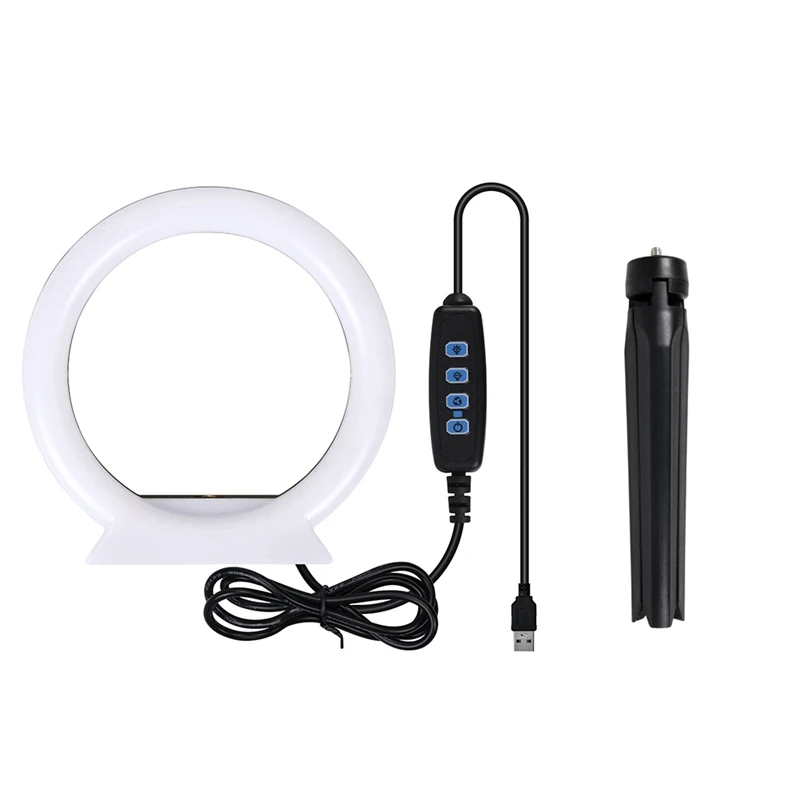 18Cm LED Ring Light With Tripod Dimmable Ring Light For Makeup Video Live Light Rim For Selfie Ring Fill Light
18Cm LED Ring Light With Tripod Dimmable Ring Light For Makeup Video Live Light Rim For Selfie Ring Fill Light