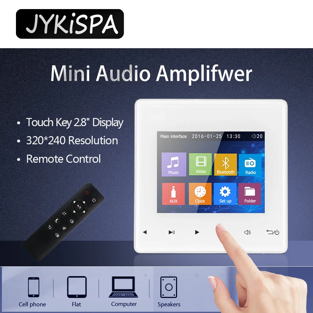 Sound amplifier Mini amplifier with bluetooth Home Audio System Touchkey Background Music Player ac110v amplifier home
Sound amplifier Mini amplifier with bluetooth Home Audio System Touchkey Background Music Player ac110v amplifier home